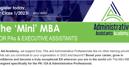 Mini MBA for PAs and Executive Assistants